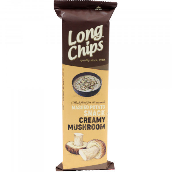 Chipsy ziemniaczane długie o smaku śmietany i grzybów 75g Long Chips