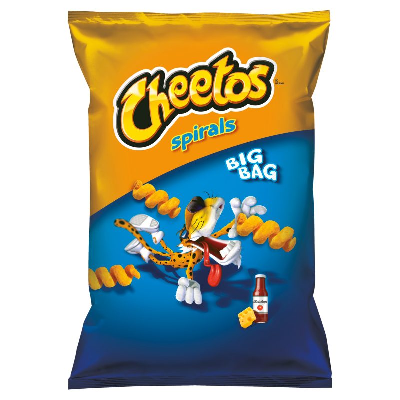 Chrupki kukurydziane o smaku serowo-ketchupowym 80g Cheetos Spirals