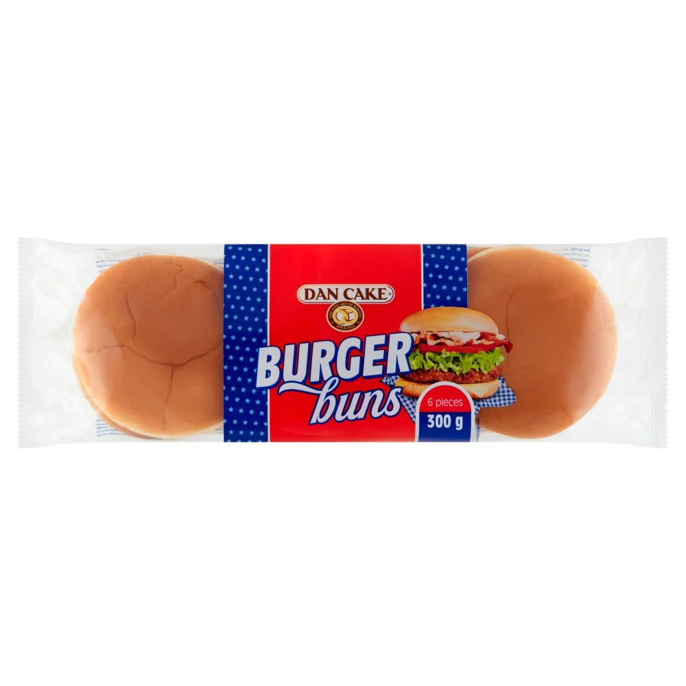 Bułki do hamburgerów bez sezamu 300g Dan Cake