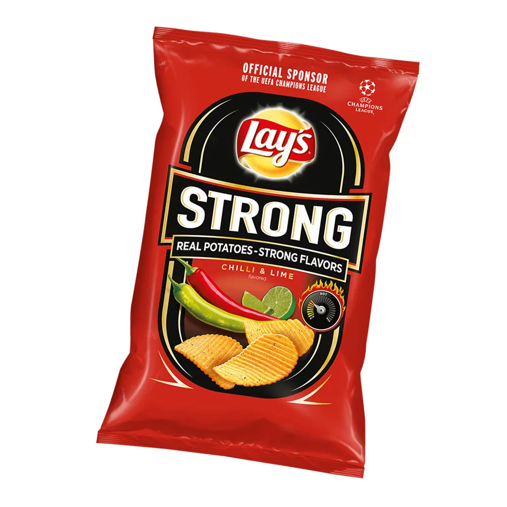 Chipsy Lay’s Strong karbowane o smaku chilli i limonki 130g Frito Lay