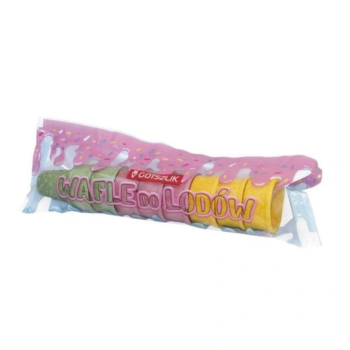 Wafle tęczowe do lodów 46g