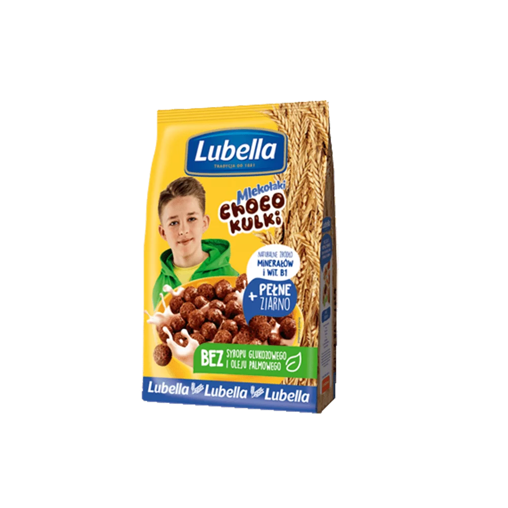 Płatki śniadaniowe Mlekołaki kulki 250g Lubella