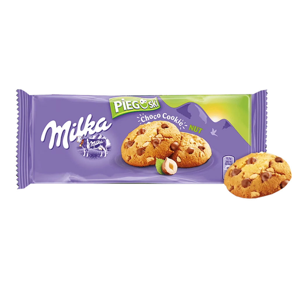 Ciastka Milka pieguski z czekoladą i orzechami 135g Lu Polska