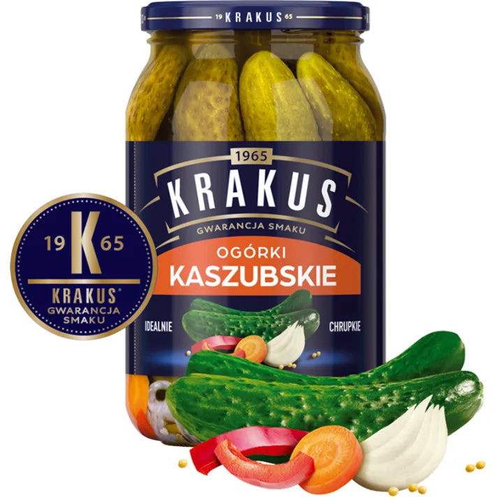 Ogórki konserwowe kaszubskie 870g Krakus