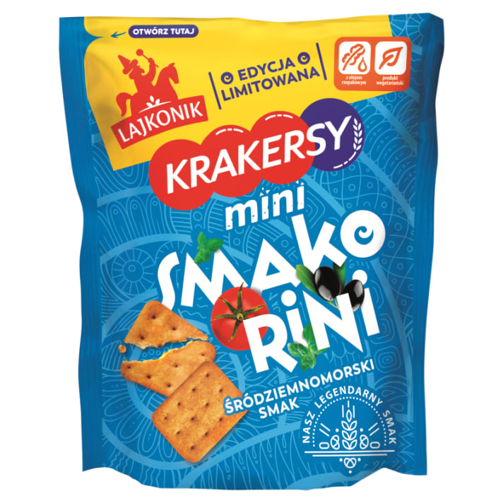 Krakersy Mini Smakorini 100g Lajkonik