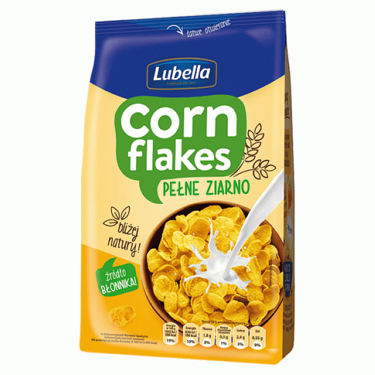 Płatki Śniadaniowe Corn Flakes Pełnoziarniste 250g Lubella