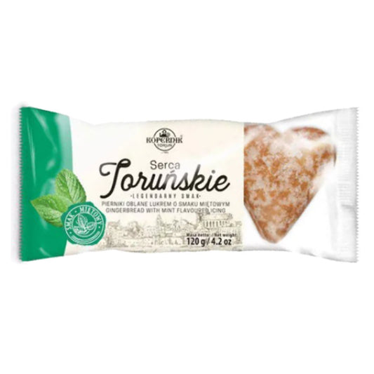 Serca Toruńskie Lukrowane Miętowe 120g Kopernik