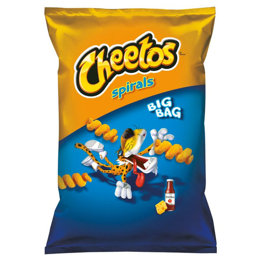 Chrupki kukurydziane o smaku serowo-ketchupowym 80g Cheetos Spirals