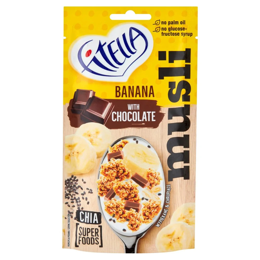 Musli Fitella banan z czekoladą 50g Foodcare