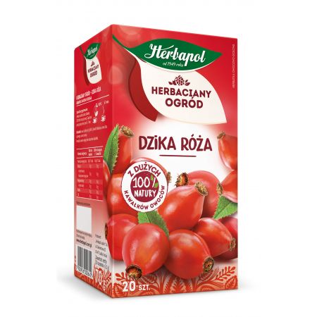 Herbatka owocowo-ziołowa Dzika róża Herbaciany Ogród 20 x 3,5g Herbapol