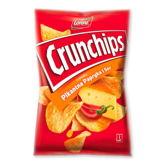 Chipsy o smaku pikantna papryka i ser 140g Crunchips