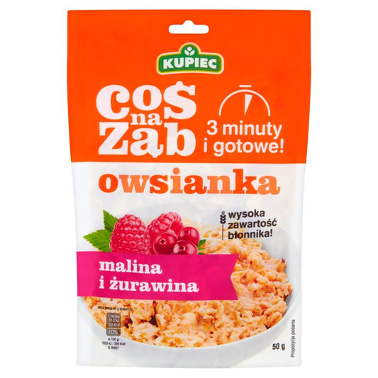 Owsianka malina/żurawina 50g Kupiec