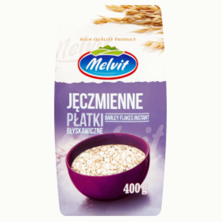 Płatki jęczmienne błyskawiczne 400g Melvit