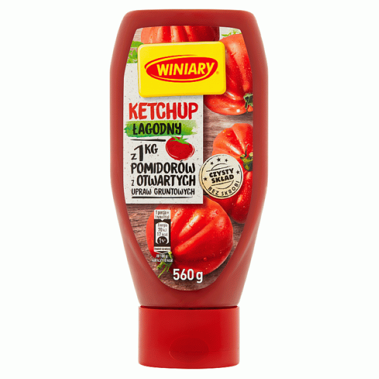 Ketchup łagodny 560g Winiary
