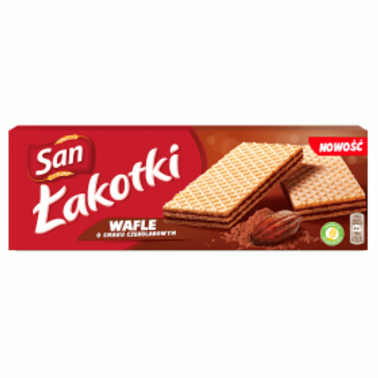 Wafle Łakotki Czekoladowe 146g San