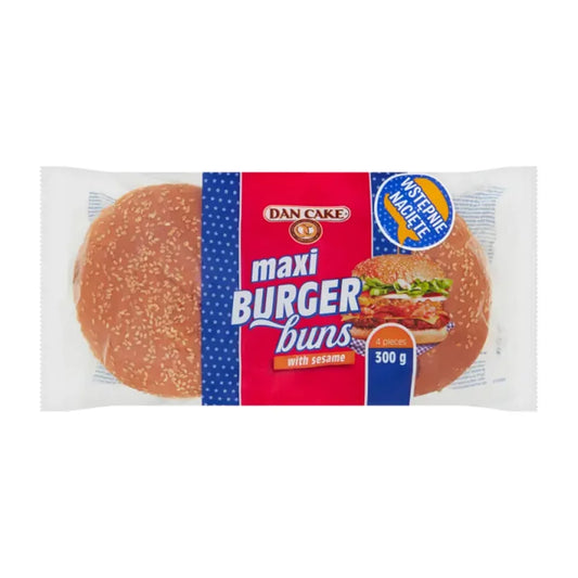 Bułki pszenne maxi do hamburgerów buns z sezamem 300g 4szt Dan Cake