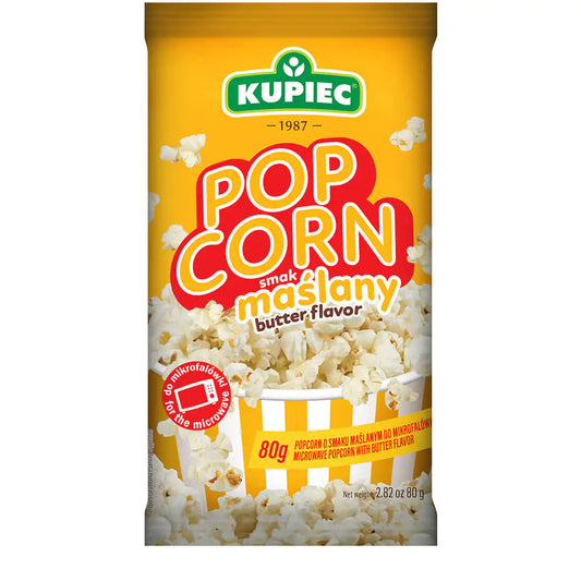 Popcorn Maślany 80g Kupiec