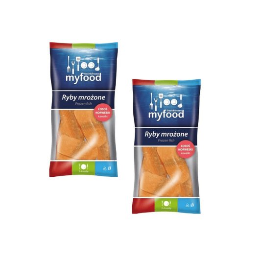Łosoś norweski kawałki mrożony 500g MyFood