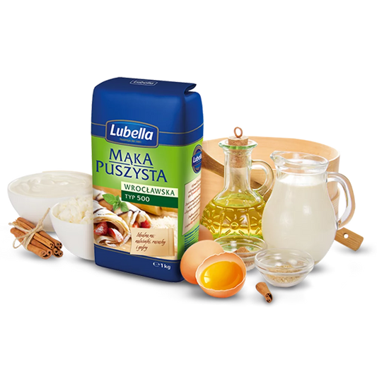 Mąka puszysta wrocławska typ 500 1kg Lubella