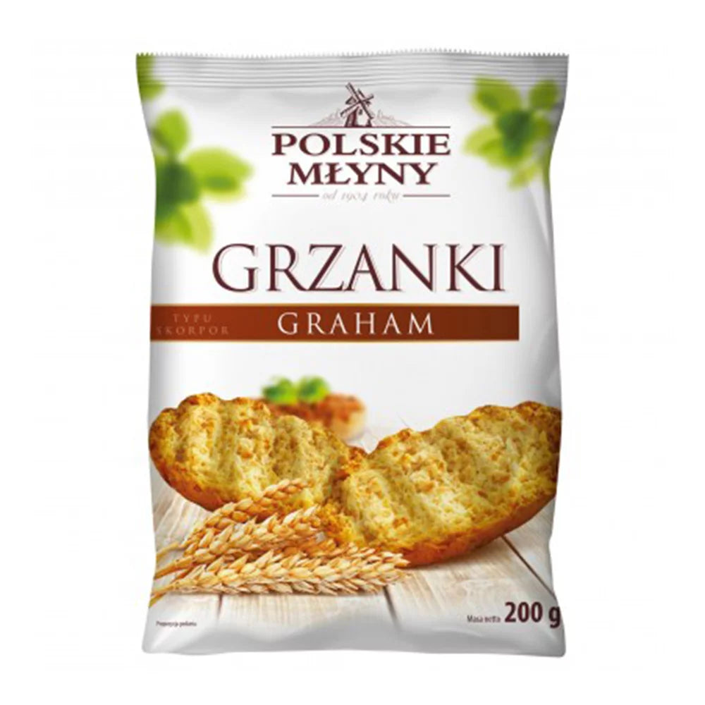 Grzanki graham typu skorpor 200g Polskie Młyny
