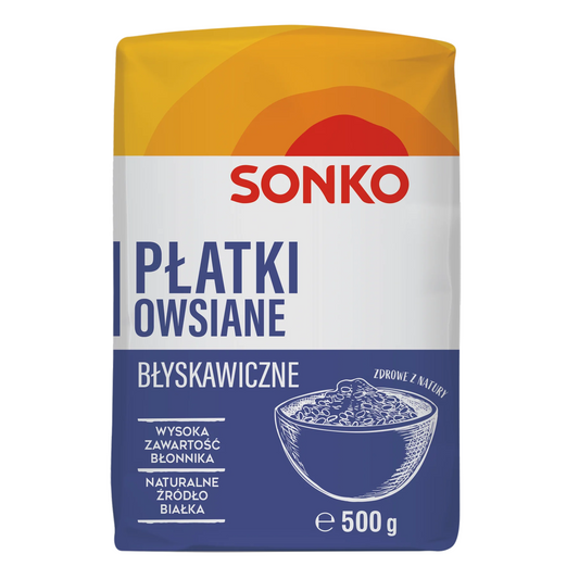 Płatki owsiane błyskawiczne 500g Sonko