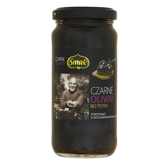 Oliwki czarne bez pestek 220g Smak