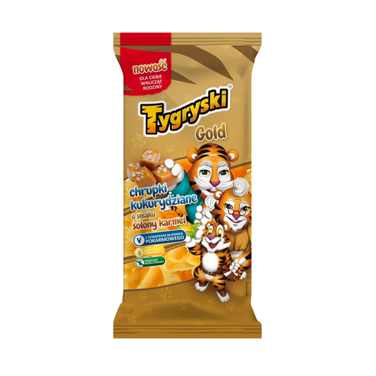 Chrupki kukurydziane solony karmel Tygryski Gold 100g