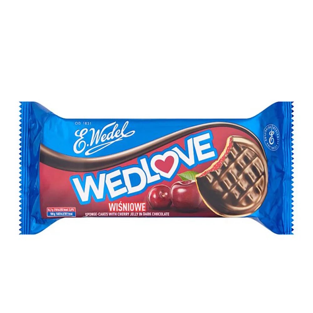 Biszkopty Wedlove z galaretką wiśniową Wedel 147g Lotte