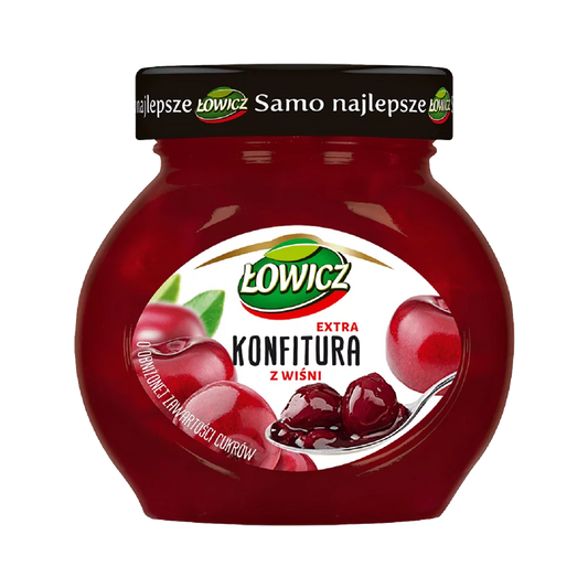 Konfitura niskosłodzona wiśniowa łowicz 240g Agros Nova