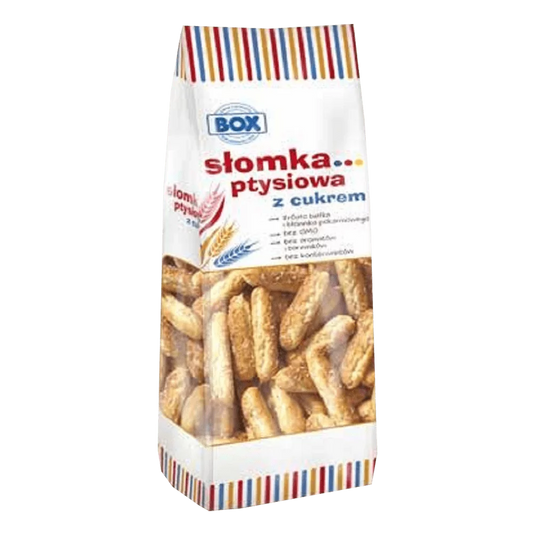 Słomka ptysiowa z cukrem 200g Box Zpc