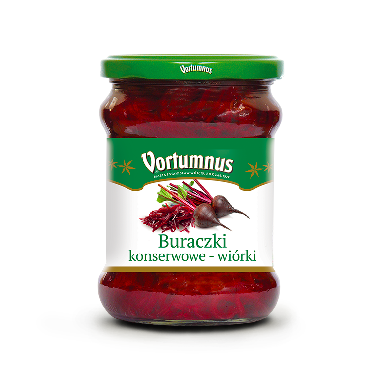 Buraczki konserwowe – wiórki 460g Vortumnus
