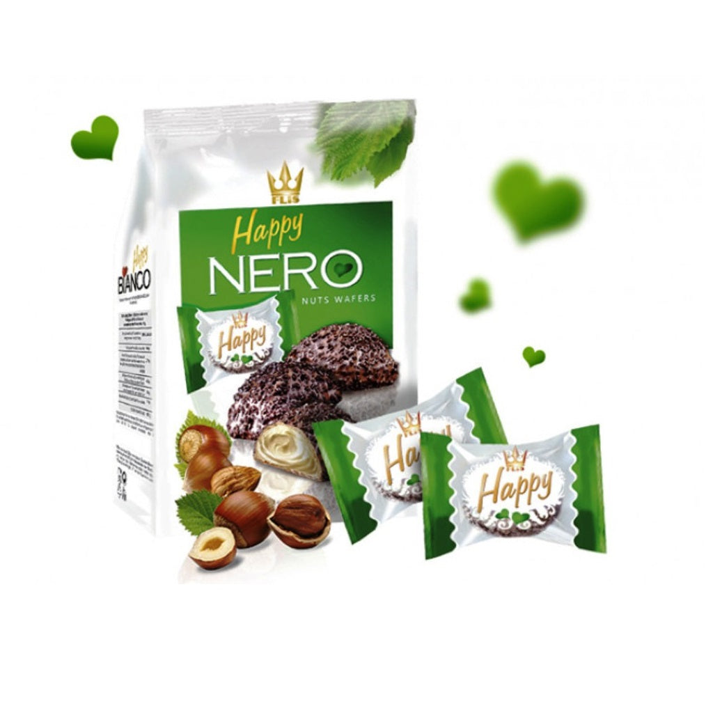 Pralinki waflowe o smaku kawowym 140g Flis Happy Nero