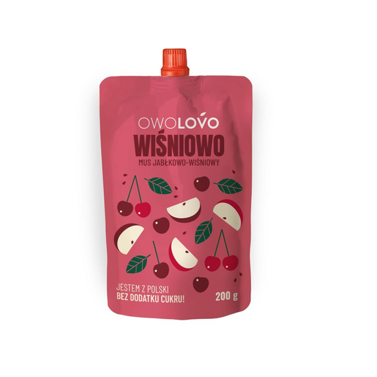 Mus jabłkowo-wiśniowy 200g Owolovo