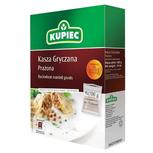 Kasza gryczana prażona 4x100g Kupiec