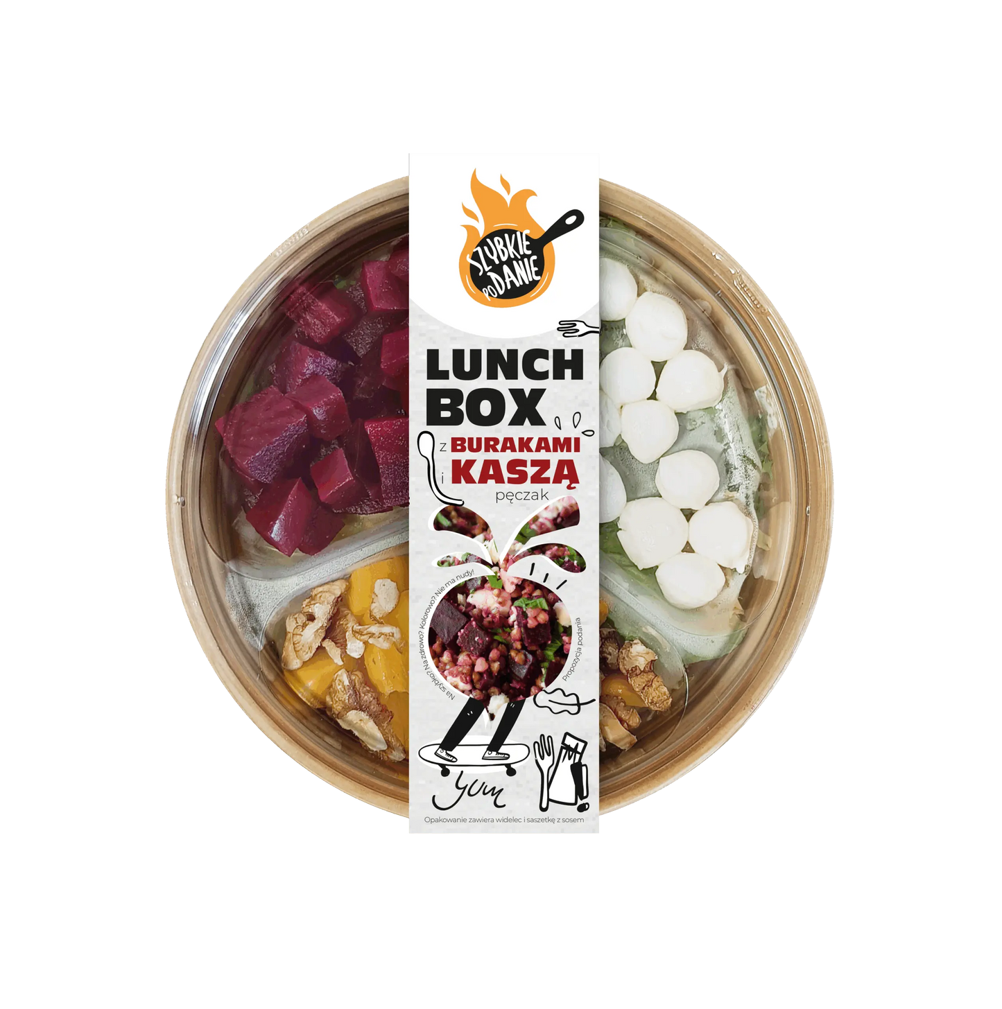 Lunchbox  burak z kaszą pęczak 200g Społem PSS