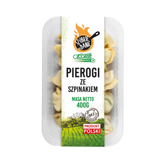 Pierogi ze szpinakiem 400g Społem PSS