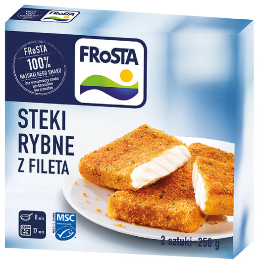 Steki rybne z fileta mrożone 250g Frosta
