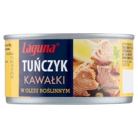 Tuńczyk w kawałkach w oleju 170g Laguna