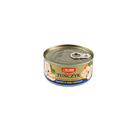 Tuńczyk kawałki w oleju roślinnym 170g MW Społem