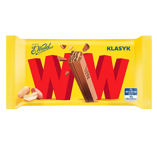 Wafel WW z nadzieniem orzechowym w mlecznej czekoladzie 47 g